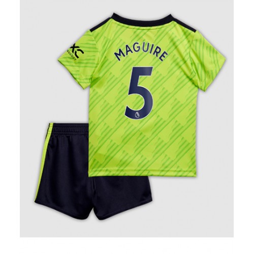 Dres Manchester United Harry Maguire #5 Rezervni za djecu 2022-23 Kratak Rukav (+ kratke hlače)